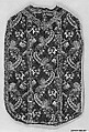 Chasuble, Silk, gilt metal, bast, French