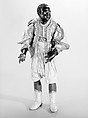 Man, Polychromed terracotta head and wooden limbs; body of wire wrapped in tow; glass eyes; silk and cotton garments; gilt metal and pearls, Italian, Naples