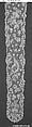 Joined lappets, Needle lace, point d’Alençon, linen, French or Italian, Venice (Burano)
