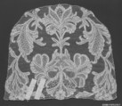 Cap crown, Linen, needle lace, Italian