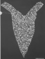 Collar and vestee, Linen, needle lace, Point plat, French