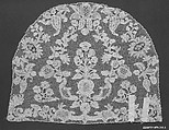 Cap crown, Bobbin lace, Brussels bobbin lace, point d'Angleterre, linen, Flemish