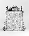 Pax, Silver gilt, mother-of-pearl, German, Nuremberg