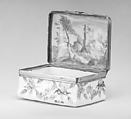 Box, Doccia Porcelain Manufactory (Italian, 1737–1896), Hard-paste porcelain, gilt metal, Italian, Florence