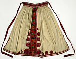 Ensemble, a,c,d) cotton b) linen c), European, Eastern