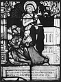 St. John the Baptist standing behind donor, Hanns Baumgartner, and his family (one of a pair), Painted by Hans Wertinger (German, Landschut ca. 1465–1533 Landshut), Stained glass, German