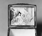 Snuffbox, Samson and Company, Hard-paste porcelain, silver, French, Paris
