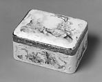 Snuffbox, Meissen Manufactory German, Hard-paste porcelain, gold, German, Meissen