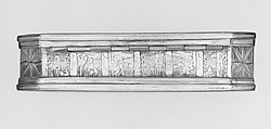 Tobacco box with scenes from life of Jonah, Brass, copper, silver, Dutch