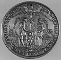 Marriage medal, Medalist: Johann Höhn I (German, 1607–1663), Silver, German, Danzig