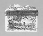 Snuffbox, Fürstenberg Porcelain Manufactory (German, founded 1747), Hard-paste porcelain, silver-gilt mounts, German, Fürstenberg