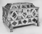 Reliquary casket, Silver gilt, glass, enamel on gold, Italian, probably Venice