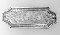 Tobacco box, Brass and copper, Flemish