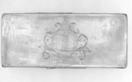 Tobacco box, Brass, tinned, Dutch