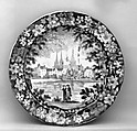 Plate, Wood (factory), Pottery, British, Staffordshire