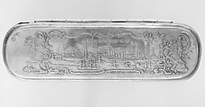 Tobacco box, Johann Heinrich Giese (1716–1761, active 1756), Brass, copper, German, Iserlohn