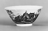 Teabowl and saucer, Meissen Manufactory (German, 1710–present), Hard-paste porcelain, German, Meissen posiblywith German, Breslau (Wrocław) decoration