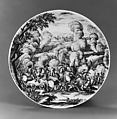 Teabowl and saucer, Meissen Manufactory (German, 1710–present), Hard-paste porcelain, German, Meissen posiblywith German, Breslau (Wrocław) decoration