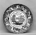 Plate, Enoch Wood & Sons British, Pottery, British, Burslem, Staffordshire