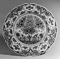 Pair of plates, De Porcelayne Schotel, Tin-glazed earthenware, Dutch, Delft