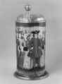 Tankard, Glass; pewter, German