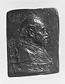 Portrait Relief of Émile Zola, Alexandre-Louis-Marie Charpentier  French, Bronze, French