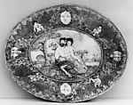 Plateau, Bernard Palissy French, Earthenware, French