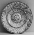 Plateau, Tin-glazed and luster-painted earthenware, Spanish, Valencia