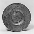 Plate, Paulus Öham the younger (master 1634, died 1671), Pewter, German, Nuremberg