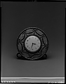 Easel clock (one of a pair), Silver, gold, enamel, Russian