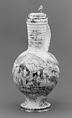Jug, Justus Alexander Ernst Glüer  German, Tin-glazed earthenware, silver-gilt, German, Nuremberg