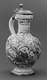 Krug, Fehr period, Faience (tin-glazed earthenware); pewter mounts, German, Frankfurt