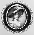 Snuffbox with portrait of a woman, G.R.C. (Swiss), Gold, enamel, pearls; ivory, Swiss