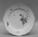 Plate, Tournai  Belgian, Soft-paste porcelain, Belgian, Tournai