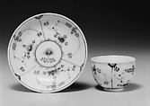 Teabowl and saucer, Frankenthal Porcelain Manufactory German, Hard-paste porcelain, German, Frankenthal