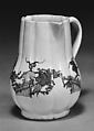 Pitcher, Chantilly (French), Tin-glazed soft-paste porcelain, French, Chantilly