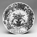 Dish, Hard-paste porcelain, Japanese, for European market