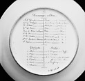 Plate from the "Service Des Départements", Sèvres Manufactory (French, 1740–present), Hard-paste porcelain, French, Sèvres