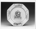 Plate, Hard-paste porcelain, Chinese, for Anglo-American market