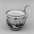 Cup (one of six) (part of a set), Hard-paste porcelain, French