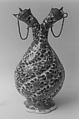 Cruet, Hard-paste porcelain, gilded copper, Chinese, for European market