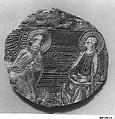 The Annunciation, Silk and metal-wrapped thread on silk, Italian