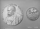 Portrait of William Thompson Walters (1819–1894), Medalist: Louis-Oscar Roty (French, Paris 1846–1911 Paris), Silver, cast, French