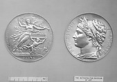 To Commemorate the Paris International Exposition of 1878, Jules-Clément Chaplain  French, Bronze, silvered, struck, French
