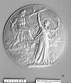 International Congress of Electricians, at Paris, 1881, Jules-Clément Chaplain French, Bronze, silvered, struck, French