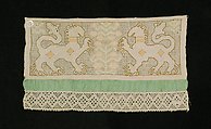 Towel border, Linen, silk, Russian
