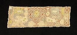 Towel border, Linen, silk, Russian