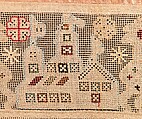 Towel border, Linen, silk, Russian