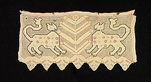 Towel border, Linen, silk, Russian