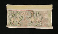 Towel border, Linen, silk, Russian